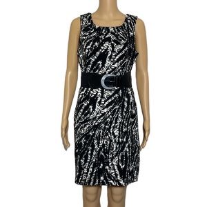 b darlin dress Sleeveless Woman’s 9/10  Black & Write Polyester